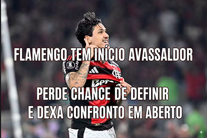 Flamengo inicia com intensidade, perde chances e deixa confronto indefinido