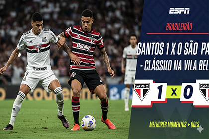 santos x são paulo monte uma tumb para meu post ilustrando sobre o clássico na vila Belmiro